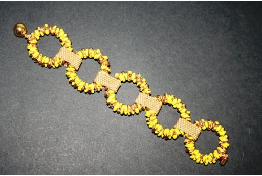 Kit Orecchini Cerchi Superduo Lemon Capri Gold Cod.OR10B 2