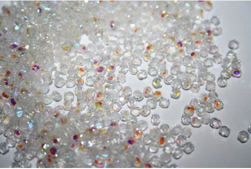 Perline Mezzi Cristalli Crystal AB 2mm - 80pz