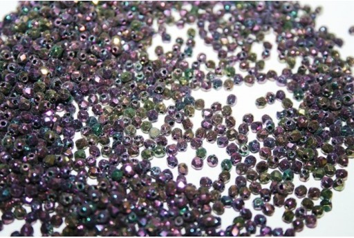 Perline Mezzi Cristalli Iris Purple 2mm - 80pz