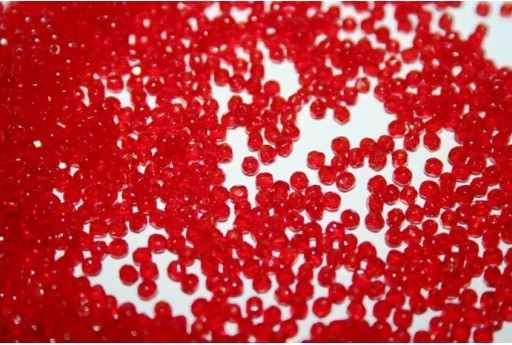 Perline Mezzi Cristalli Siam Ruby 2mm - 80pz