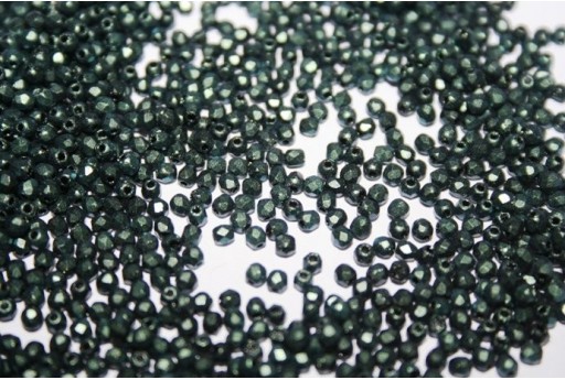 Perline Mezzi Cristalli Polychrome-Aqua Teal 2mm - 80pz