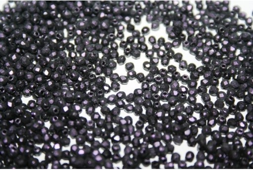 Perline Mezzi Cristalli Polychrome-Black Currant 2mm - 80pz
