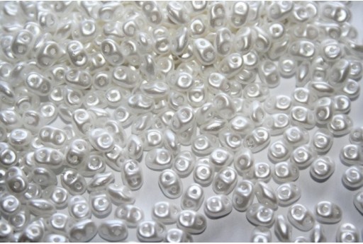 Superduo Beads 10gr. Pastel White