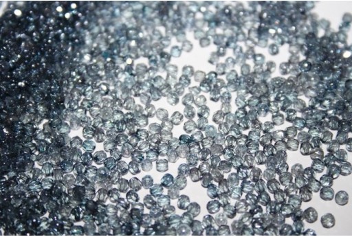Perline Mezzi Cristalli Crystal Luster-Transparent Blue 2mm - 80pz