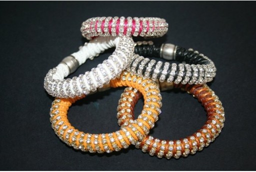 Catena Strass SS16, 4mm Blue/Argento 50cm., CAT30F 2