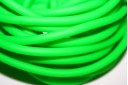 Filo di Caucciù Forato Verde Neon 5mm - 1mt
