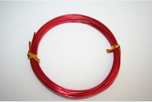 Filo di Alluminio Rosso 1,5mm - 6mt