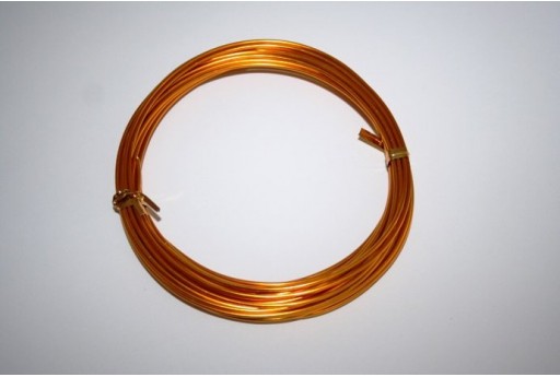 Filo di Alluminio Arancio Chiaro 1,5mm - 6mt