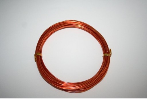 Filo di Alluminio Arancio 1,5mm - 6mt