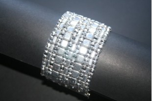 10 Gr.. BI-BO Beads Crystal Beads Silver 1/2, 5 x 2, 8 mm 5 Col. 27001