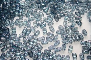 10 Gr.. BI-BO Beads Beads Crystal Blue Luster 5, 5 x 2, 8 mm Col. 14464