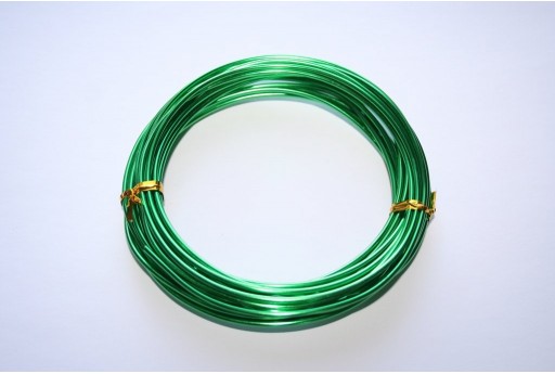 Filo di Alluminio Verde 2mm - 5mt