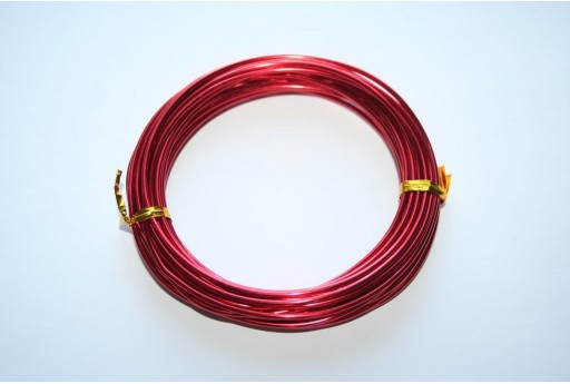 Vendita Filo di Alluminio Rosso 2mm - 6mt 