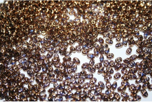 Perline Miniduo Bronze Crystal 4x2mm - 10gr