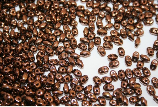Perline Miniduo Bronze 4x2,5mm - 10gr