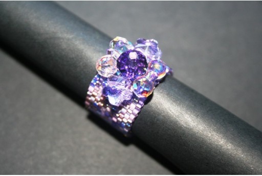 Kit Anello Fascia Componenti Swarovski 2