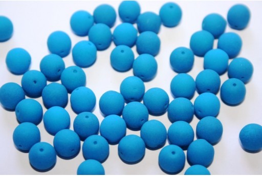 Perline Vetro Cerato Neon Blue 8mm - 30pz