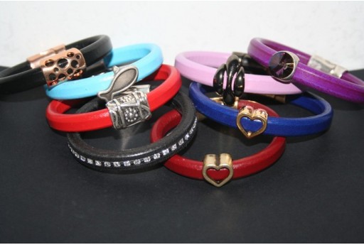 Kit Bracciale Cuoio Regaliz Lilla 2