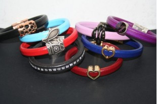 Kit Bracciale Cuoio Regaliz Lilla