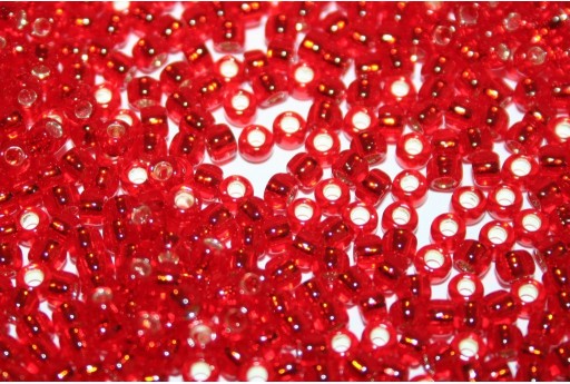Perline Toho Rocailles Silver-Lined Siam Ruby 8/0 - 10gr