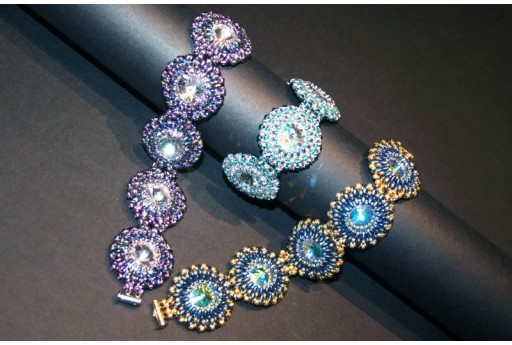 Kit Bracciale Perline Miniduo Suede Blue 2