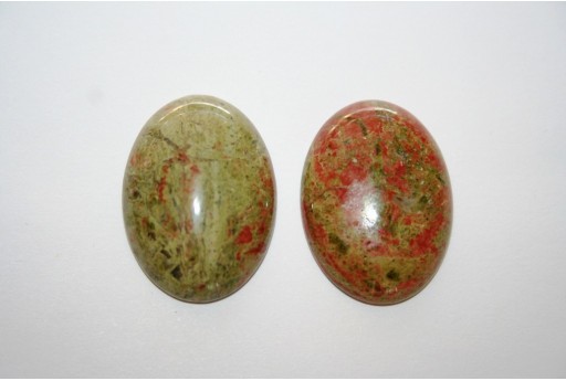 Cabochon Unakite Ovale 22x30mm - 1pz