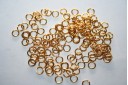 Anellini Acciaio Aperti Colore Oro 4x0,6mm - 10pz