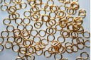 Anellini Acciaio Aperti Colore Oro 6x0,8mm - 10pz