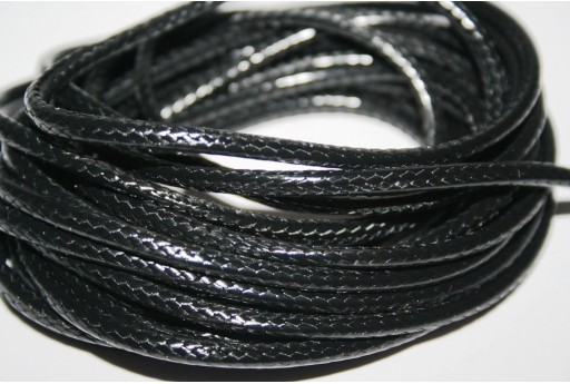 Filo Poliestere Cerato Nero 3mm - 2mt