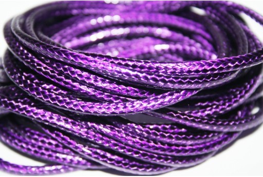 Filo Poliestere Cerato Viola 3mm - 2mt