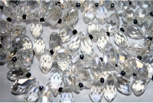 Perline Cristallo Gocce Crystal AB 13x6mm - 15pz 2