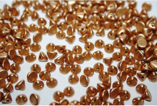 Perline Button Bead Aztec Gold 4mm - 50pz