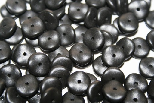 Perline Wavelet Metallic Black 10mm - 15pz