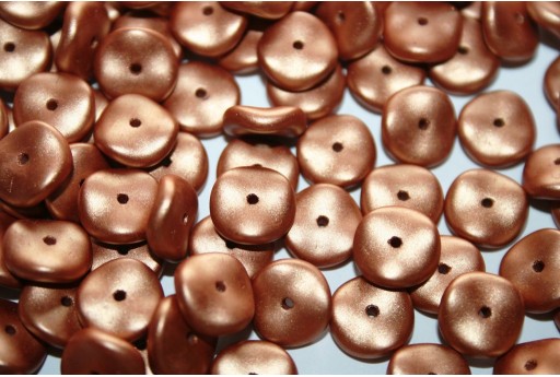 Perline Wavelet Metallic Copper 10mm - 15pz