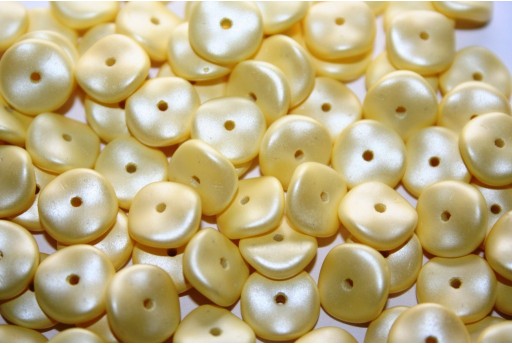 Perline Wavelet Pastel Yellow 10mm - 15pz