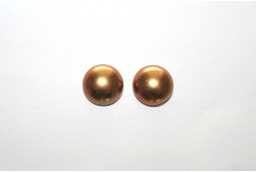 Cabochon Imitation Pearl Bronze 10mm - 5pz