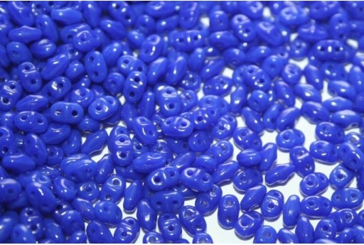 Perline Miniduo Opaque Blue 4x2,5mm - 10gr