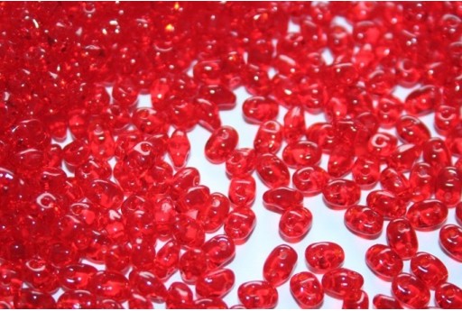 Perline Miniduo Siam Ruby 4x2,5mm - 10gr