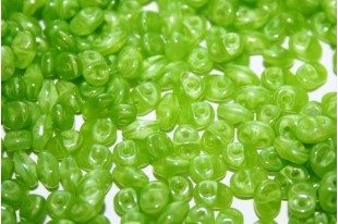 Perline Superduo Milky Dark Peridot 5x2,5mm - 10gr