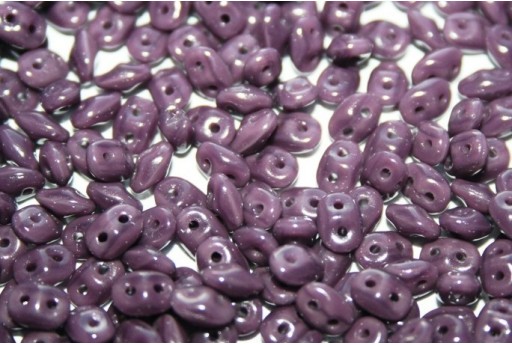 Perline Superduo Opaque Light Purple 5x2,5mm - 10gr