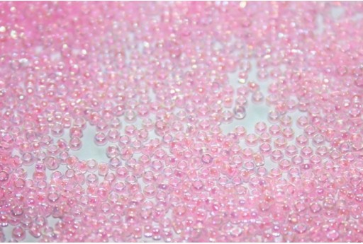 Perline Miyuki Pink Lined Crystal AB 15/0 - 10gr