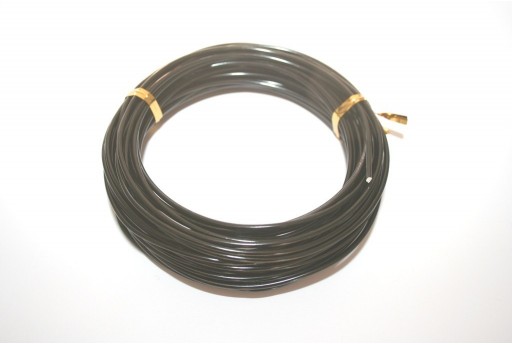 Aluminium Wire 2mm Black - 6m