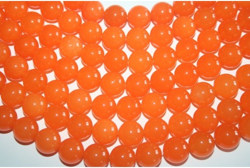 Filo 27 Pietre Giada Arancio Sfera 14mm GI35