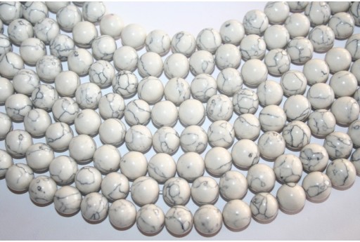Filo Turchese Sintetico Bianco Sfera 14mm TUR1