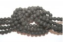 Filo Lava Nera Sfera 6mm