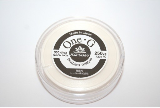 Toho One-G Nylon Thread 0,20mm White 229m