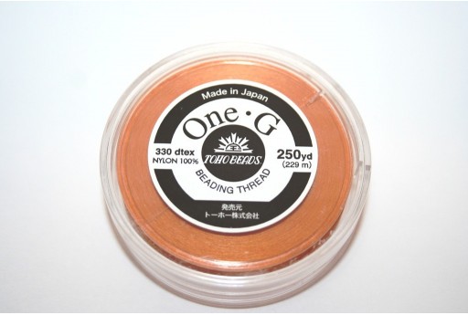 Toho One-G Nylon Thread 0,20mm Orange 229m