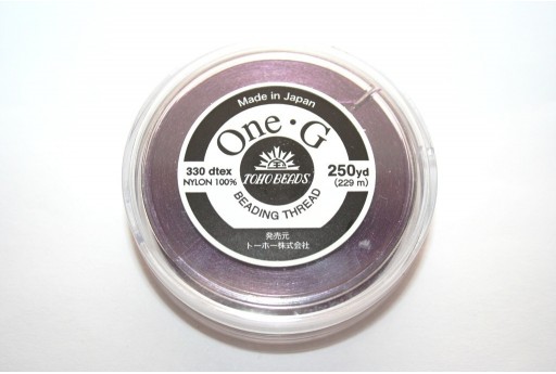 Toho One-G Nylon Thread 0,20mm Purple 229m