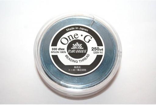 Toho One-G Nylon Thread 0,20mm Blue 229m