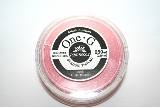Toho One-G Nylon Thread 0,20mm Pink 229m
